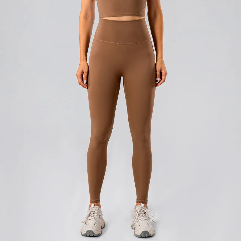 Hot Sale LULU Women Active Wear 2 Piece Set Irregular Cut Backless Bra Top High Waist Leggings Soft Fitness Yoga Sets Snaviére