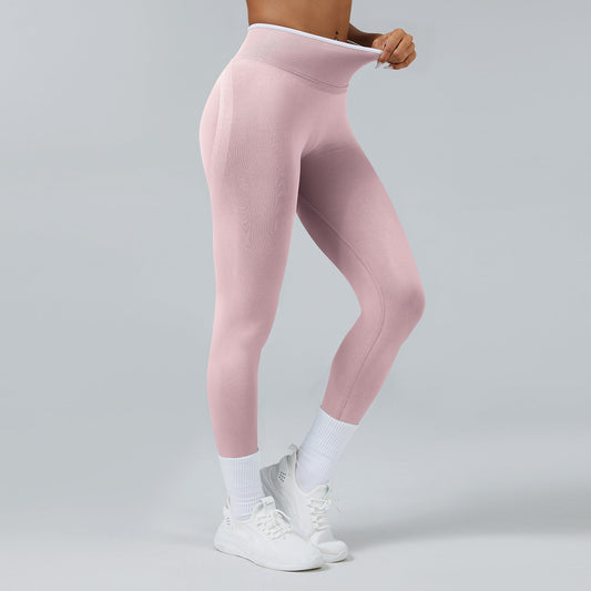 Seamless Knitted Tight High Waist Quick-drying Sports Yoga Pants Snapicks