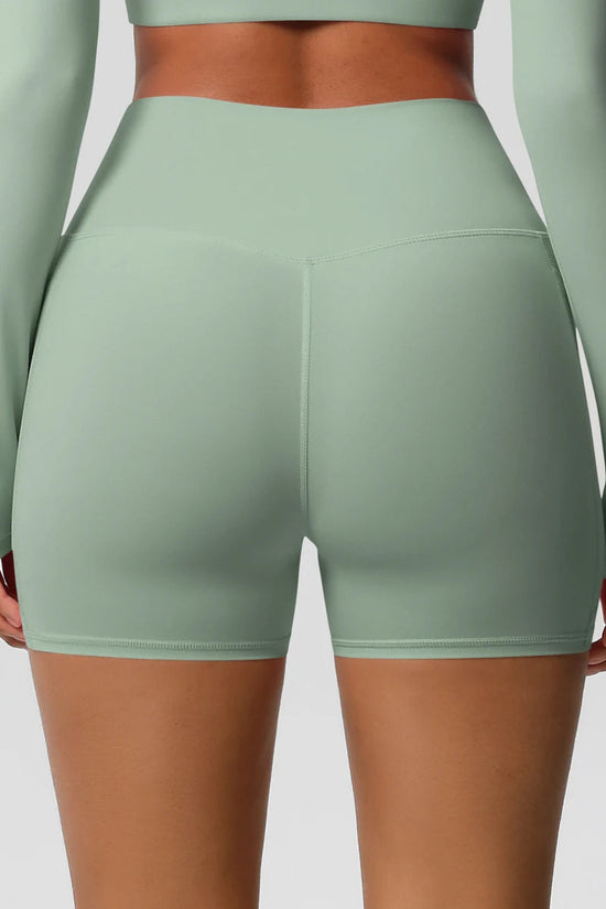 Women Sports Short With PocketedYoga Legging Shorts Squat Proof High Waist Fitness Tight Shorts Quick Drying Cycling Workout Gym Snaviére