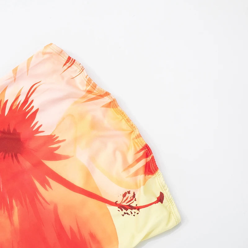 Floral Maxi Dress - Off-Shoulder Beach Vacation Long Dress Snaviére