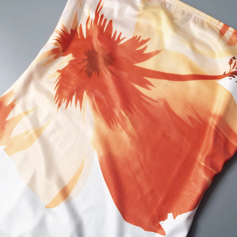 Floral Maxi Dress - Off-Shoulder Beach Vacation Long Dress Snaviére