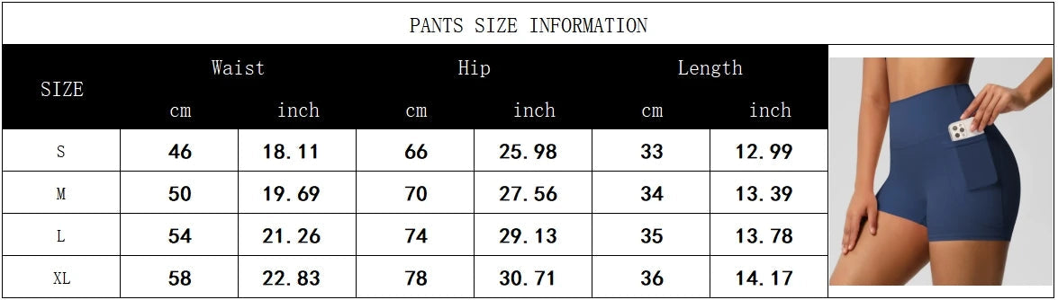 Women Sports Short With PocketedYoga Legging Shorts Squat Proof High Waist Fitness Tight Shorts Quick Drying Cycling Workout Gym Snaviére