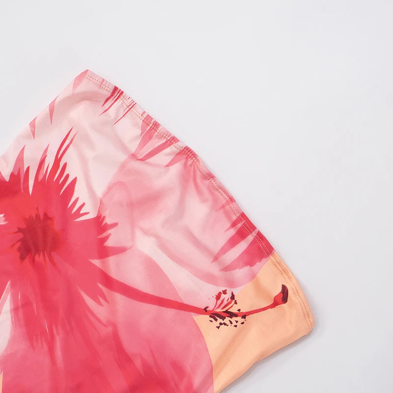 Floral Maxi Dress - Off-Shoulder Beach Vacation Long Dress Snaviére