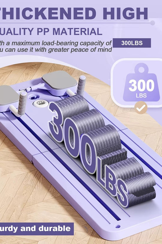 Foldable Pilates Reformer Board - Multifunctional Home Core Trainer with AB Roller Snaviére