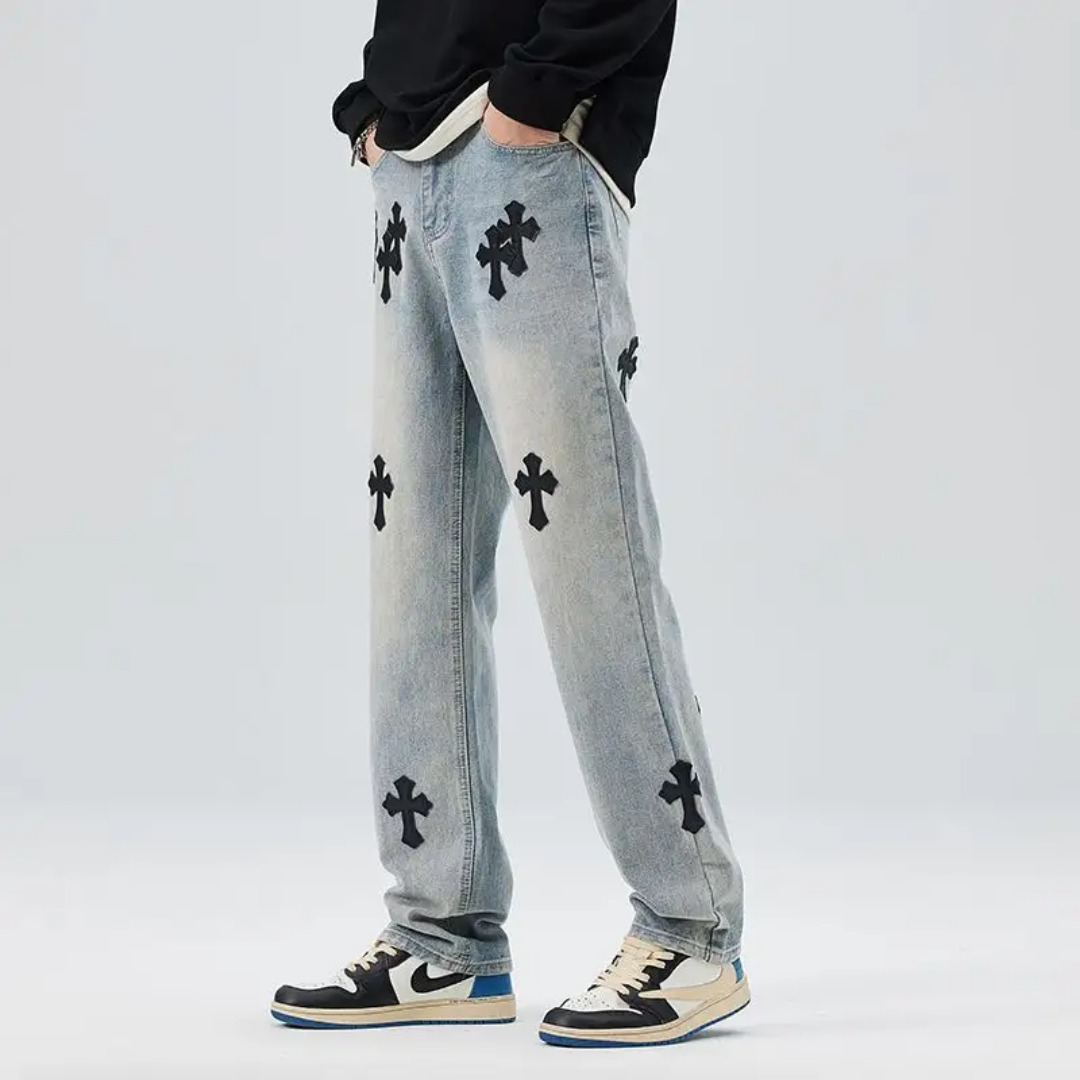 American straight Jeans for Men ~ Cross Snaviére