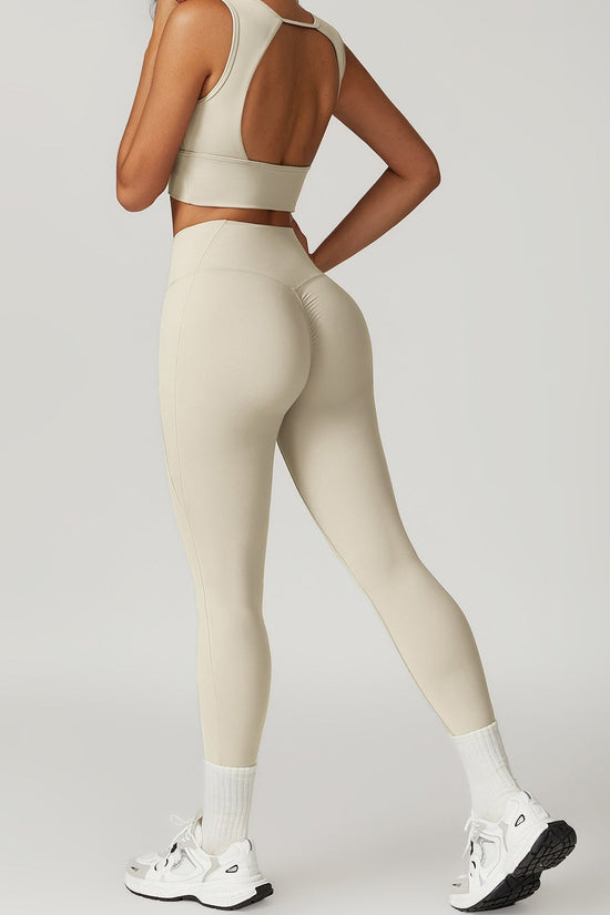 Seamless Ribbed Active Set - Buttery-Soft Top & High-Waist Leggings Snaviére