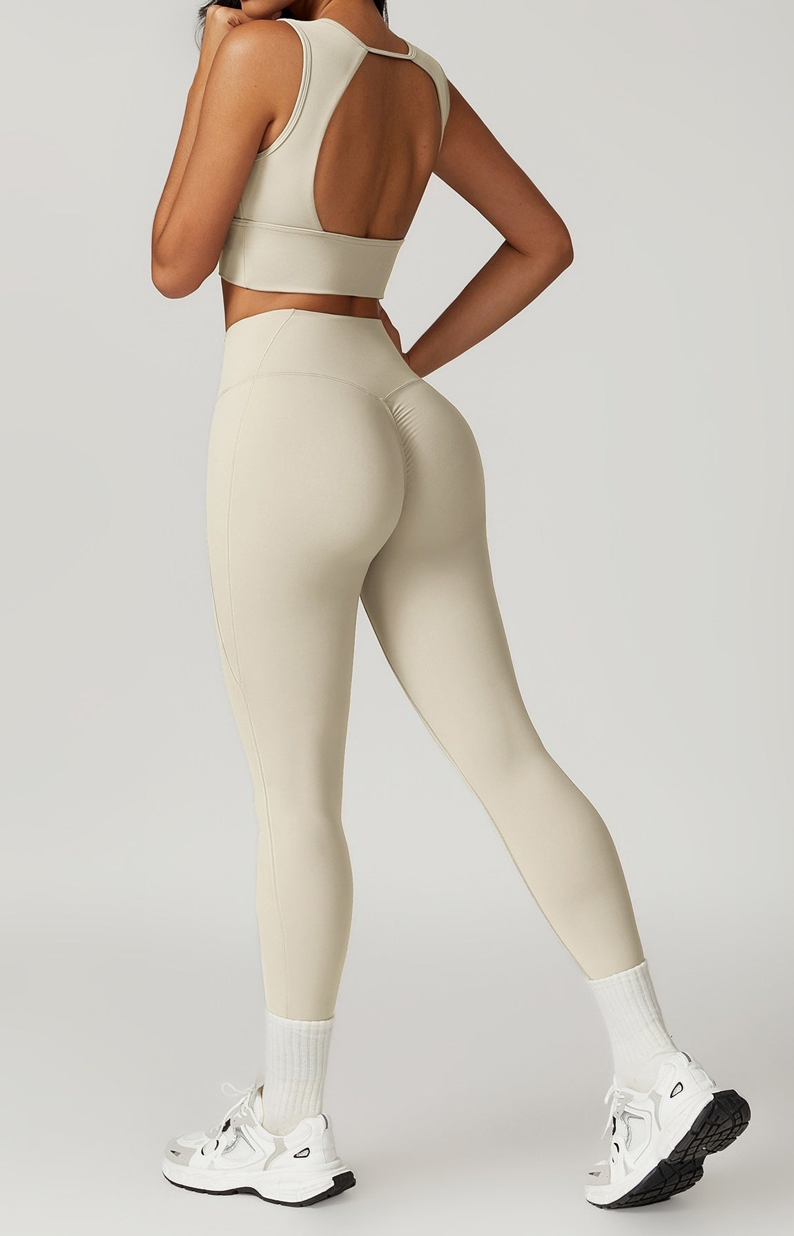 Seamless Ribbed Active Set - Buttery-Soft Top & High-Waist Leggings Snaviére