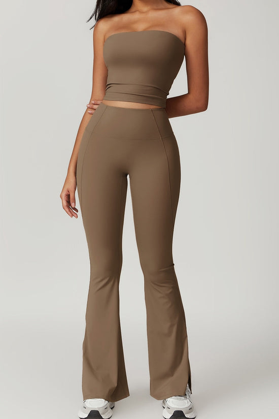Seamless Ribbed Active Set - Buttery-Soft Top & High-Waist Leggings Snaviére