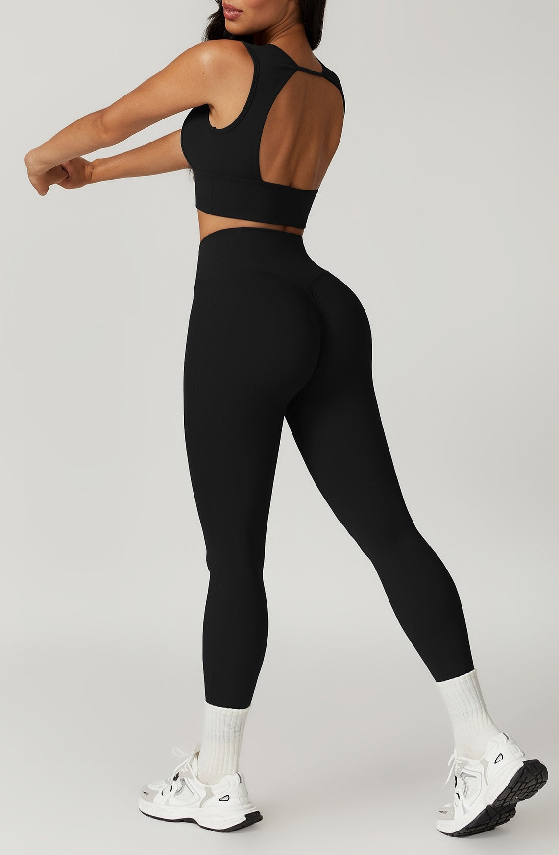 Seamless Ribbed Active Set - Buttery-Soft Top & High-Waist Leggings Snaviére