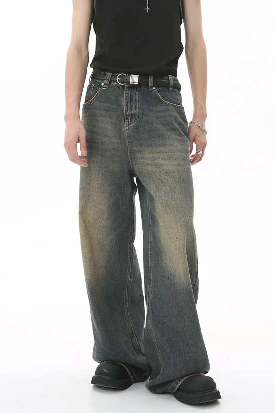 Four Season loose Straight retro Jeans Snaviére