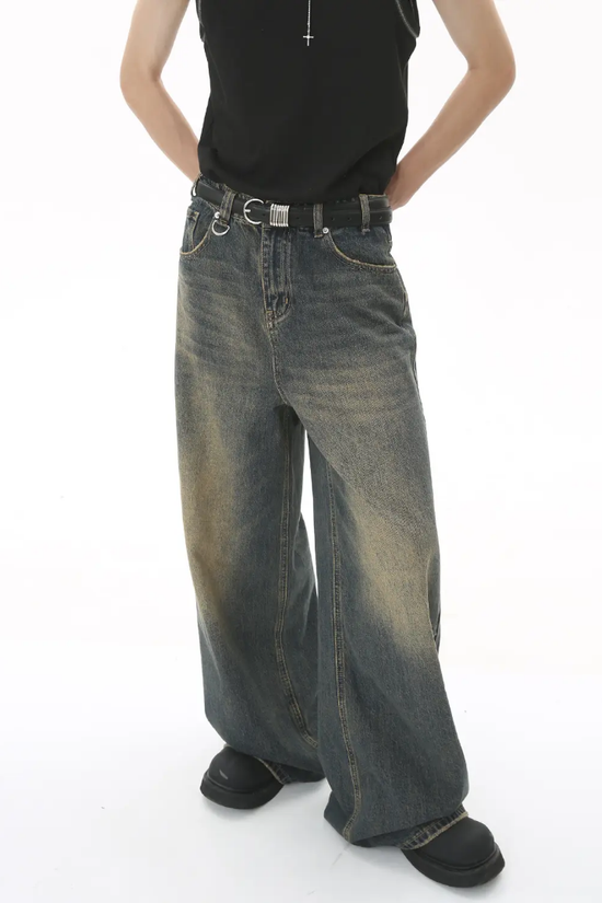 Four Season loose Straight retro Jeans Snaviére
