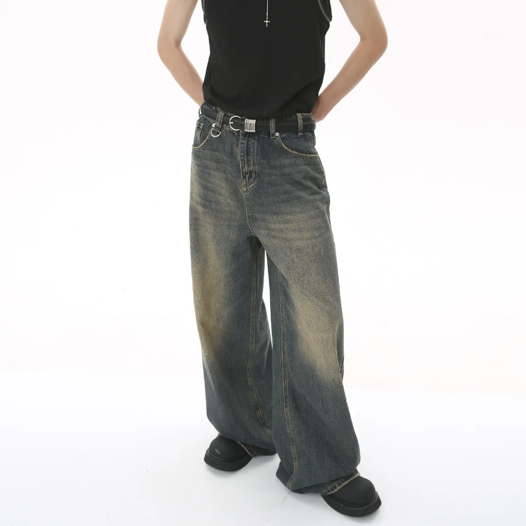 Four Season loose Straight retro Jeans Snaviére
