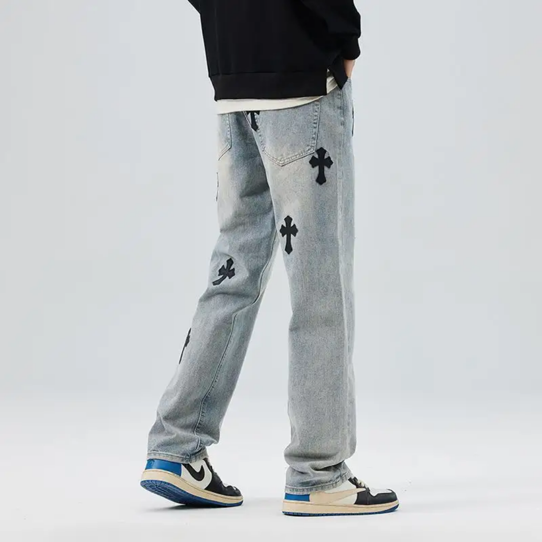American straight Jeans for Men ~ Cross Snaviére