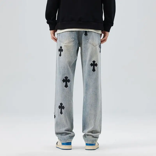 American straight Jeans for Men ~ Cross Snaviére